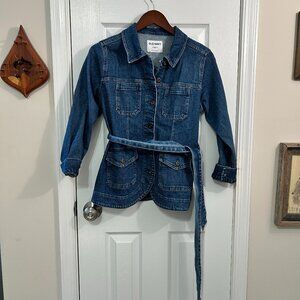 Old Navy Denim Belted Jacket